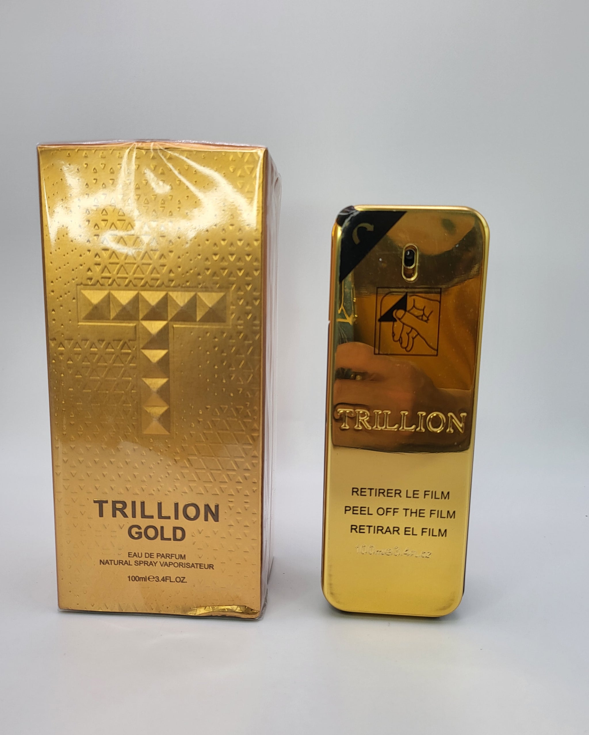 Trillion Gold Eau De Parfum 3.4 Oz: Opulent Fragrance for Men by Zoghbi - Elevate Your Scent Experience