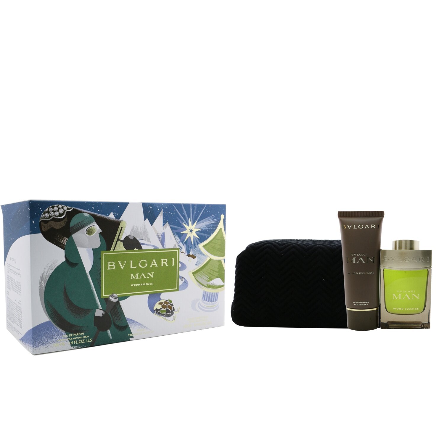 Bvlgari Man Wood Essence 3-Pc Gift Set EDP 3.4 oz Men