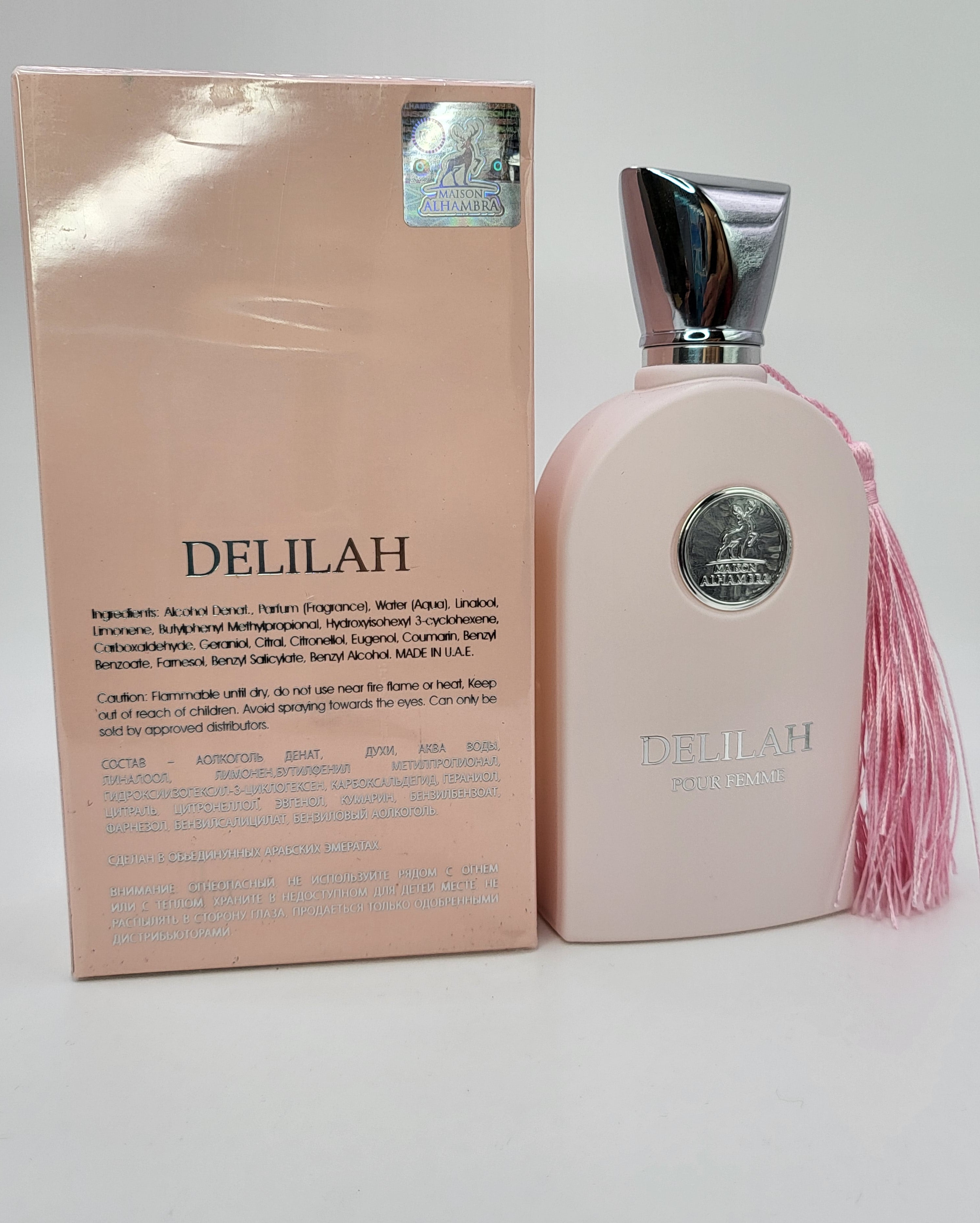 Delilah Pour Femme Eau De Parfum by Maison Alhambra For Women 3.4oz/100ml Unveiling Timeless Femininity