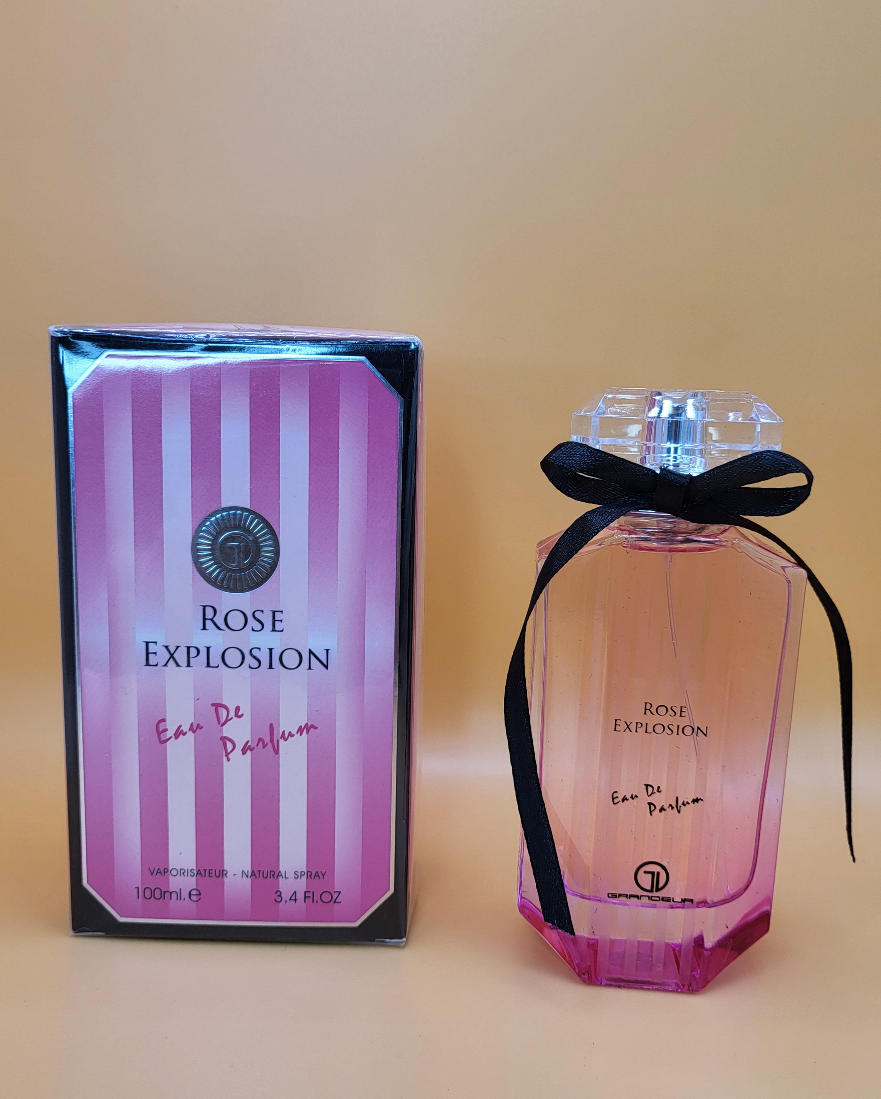 ROSE EXPLOSION Eau De Parfum For Women by Grandeur 3.4 Oz