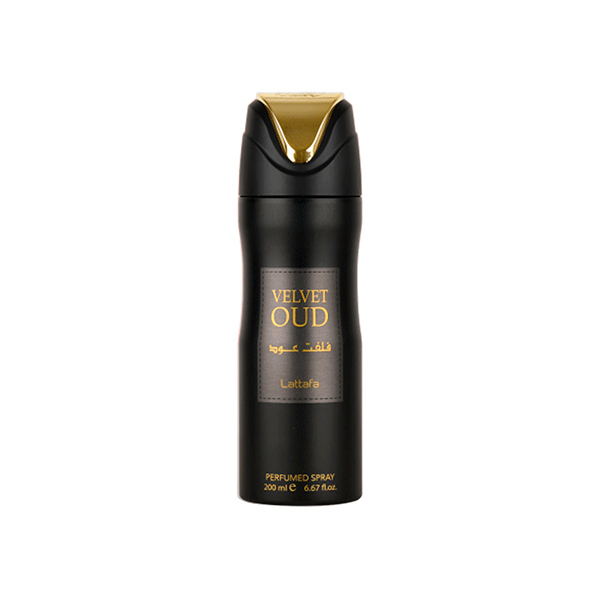 Lattafa Velvet Oud Deodorant Spray for Men - 6.7 oz / 200ml Lattafa Velvet Oud Deodorant Spray for Men - 6.7 oz / 200ml